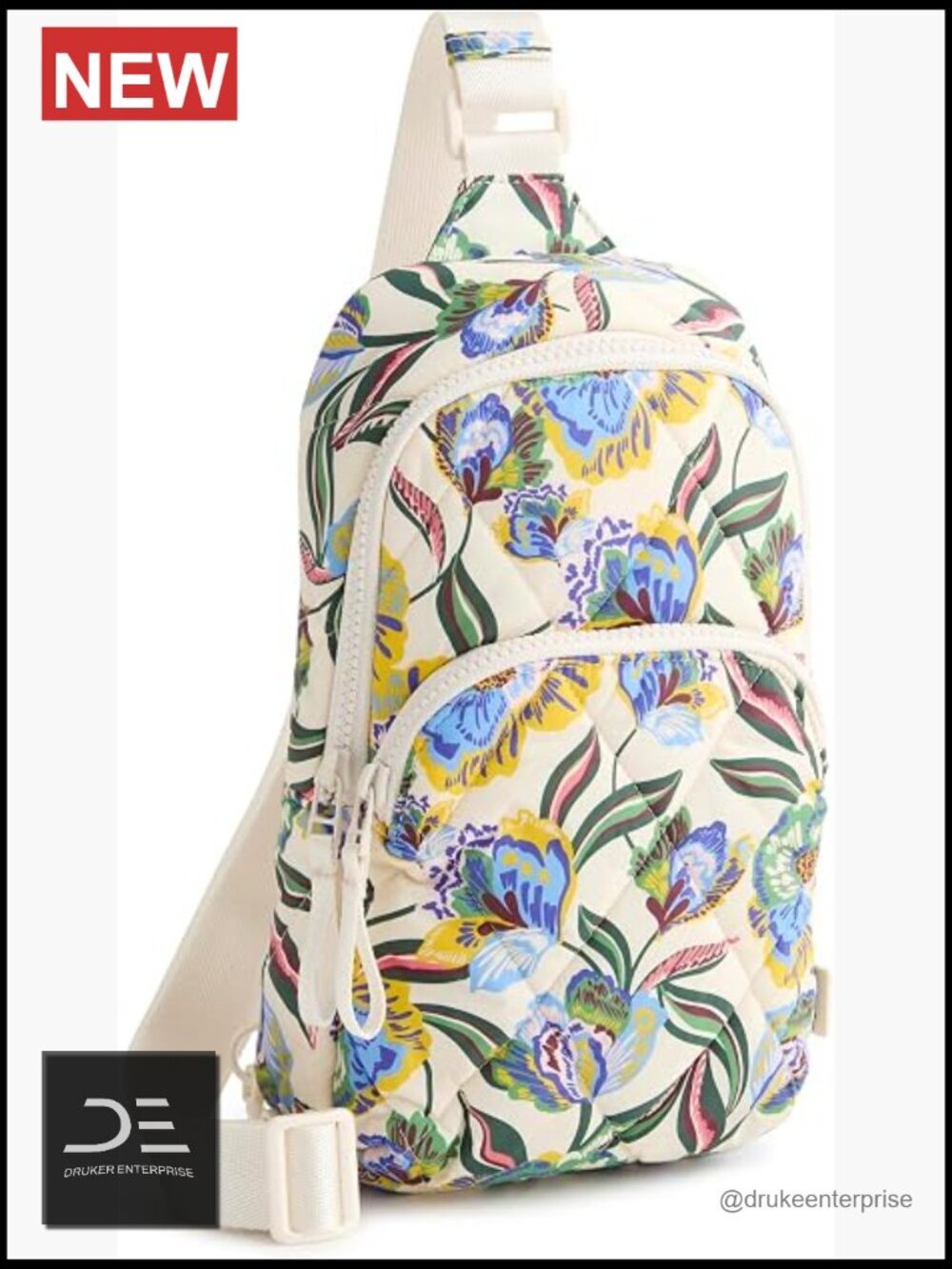 Featherweight Nylon Sling Backpack with Exterior Slip Pocket - Crossbody for